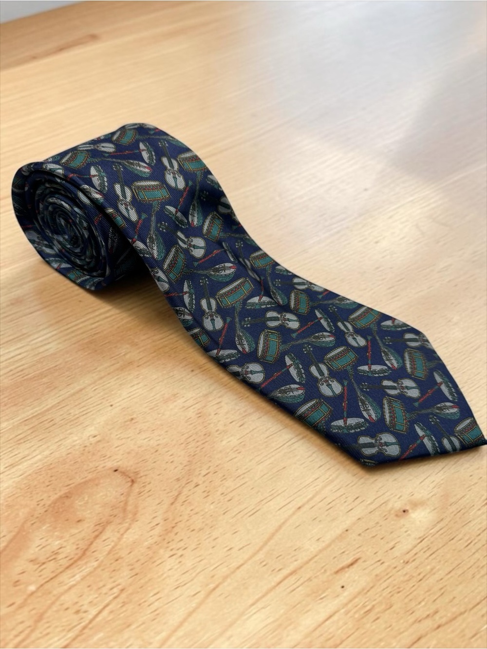 Vintage Barbara Blank Musical Instruments 100% Silk Tie